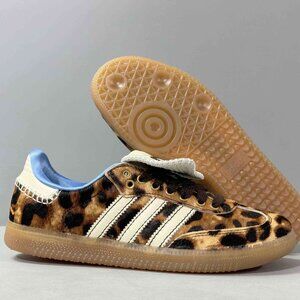 Women's Adidas Wales Bonner x Samba Pony Leopard Sneaker